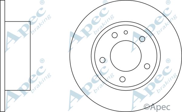 APEC BRAKING Jarrulevy DSK515